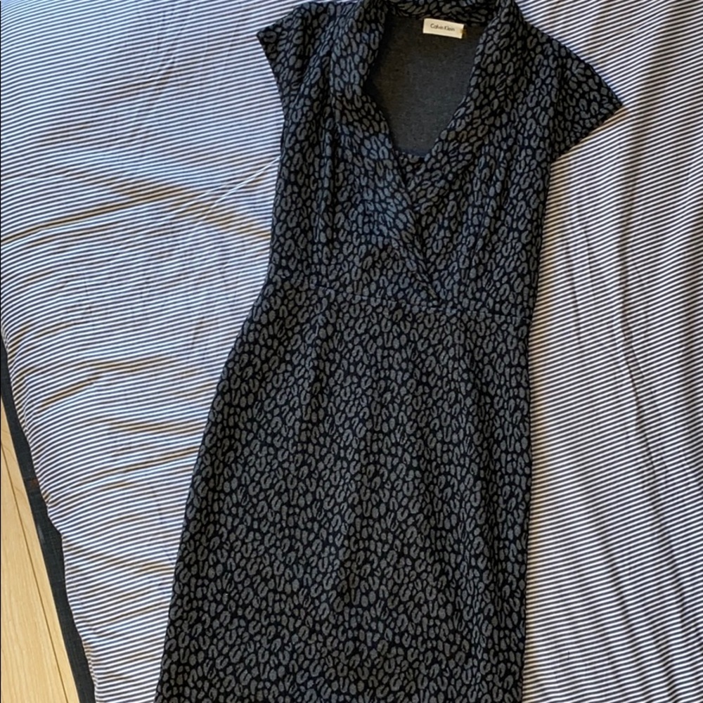 Cheeta print sweater dress